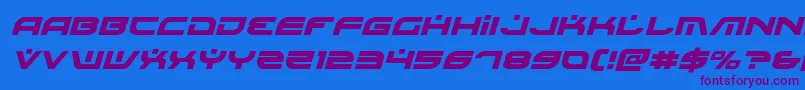 Battlefieldv4ital Font – Purple Fonts on Blue Background
