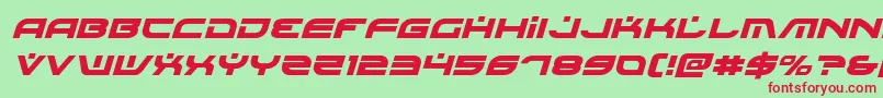 Шрифт Battlefieldv4ital – красные шрифты на зелёном фоне