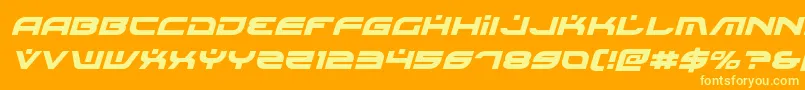Battlefieldv4ital Font – Yellow Fonts on Orange Background