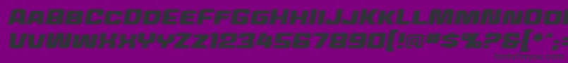 フォントMecheffects2bbItal – 紫の背景に黒い文字