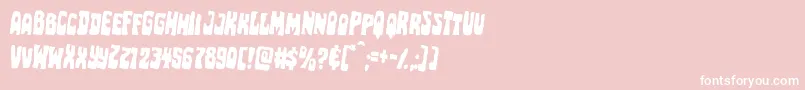 Pocketmonsterrotate2 Font – White Fonts on Pink Background