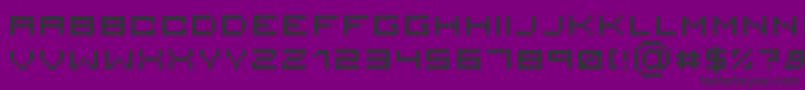 フォントSerious 3 – 紫の背景に黒い文字