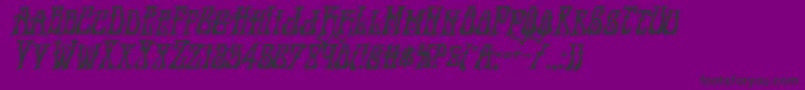 Instantzenboldital Font – Black Fonts on Purple Background