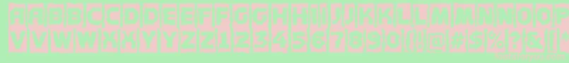 Concep5 Font – Pink Fonts on Green Background