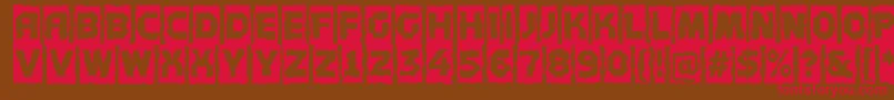 Concep5 Font – Red Fonts on Brown Background