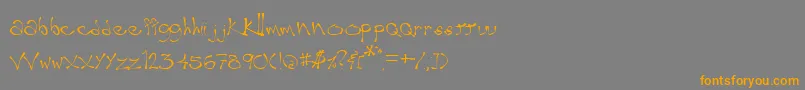 Подробнее о шрифте Wobble Шрифт Wobble – оранжевые шрифты на сером фоне
