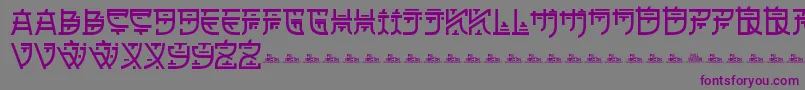 ZilapOrientalDemo Font – Purple Fonts on Gray Background