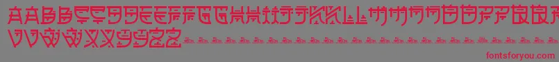 ZilapOrientalDemo Font – Red Fonts on Gray Background