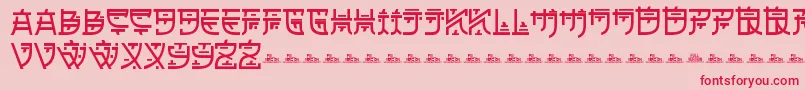 ZilapOrientalDemo Font – Red Fonts on Pink Background