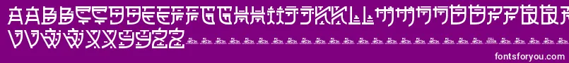 ZilapOrientalDemo Font – White Fonts on Purple Background