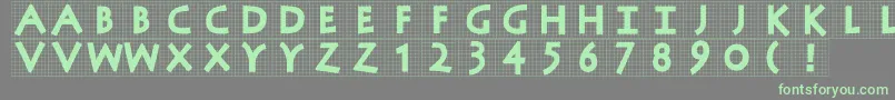 Antiquaingrid-fontti – vihreät fontit harmaalla taustalla