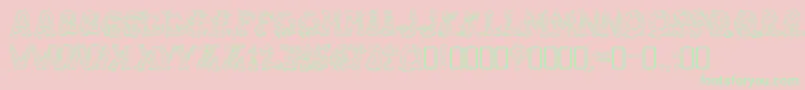 RiotacttwoRegular Font – Green Fonts on Pink Background