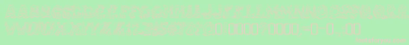 RiotacttwoRegular Font – Pink Fonts on Green Background