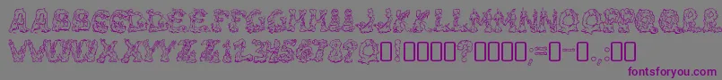 RiotacttwoRegular Font – Purple Fonts on Gray Background