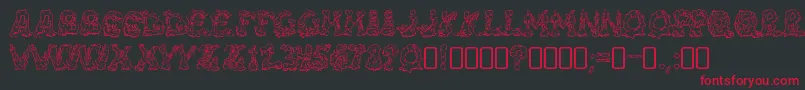 RiotacttwoRegular Font – Red Fonts on Black Background