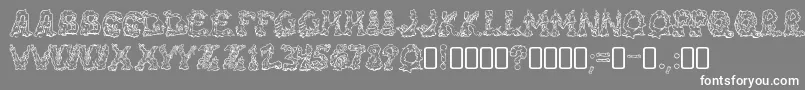 フォントRiotacttwoRegular – 灰色の背景に白い文字