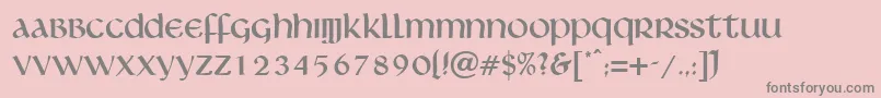 Livingstone Font – Gray Fonts on Pink Background