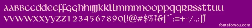 Livingstone Font – Pink Fonts on Purple Background