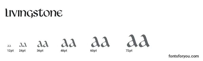 Livingstone Font Sizes
