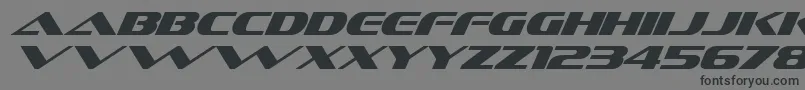 SofachromeItalic Font – Black Fonts on Gray Background