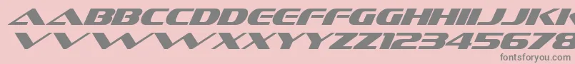 SofachromeItalic Font – Gray Fonts on Pink Background