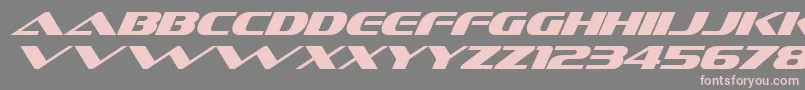 SofachromeItalic Font – Pink Fonts on Gray Background
