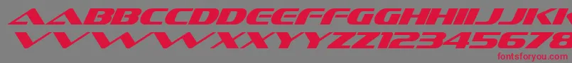 SofachromeItalic Font – Red Fonts on Gray Background