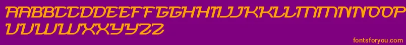 BrigadeArmy Font – Orange Fonts on Purple Background