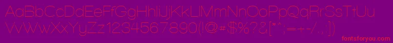 Walkway Font – Red Fonts on Purple Background