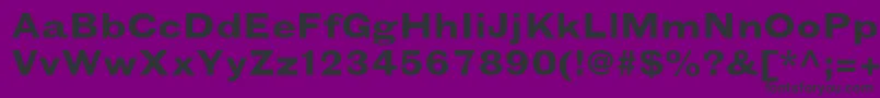 フォントGrotesquemtstdBoldextended – 紫の背景に黒い文字