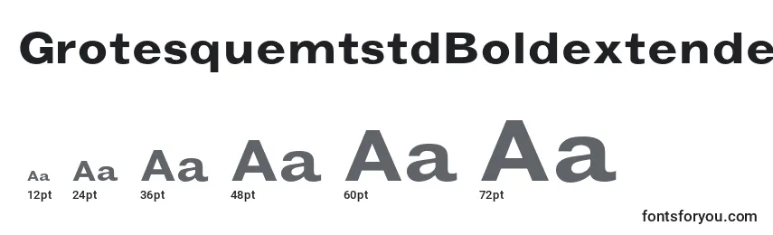 GrotesquemtstdBoldextended Font Sizes