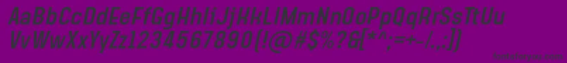 SteagislerItalic Font – Black Fonts on Purple Background