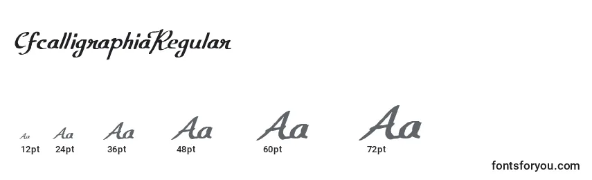 CfcalligraphiaRegular Font Sizes