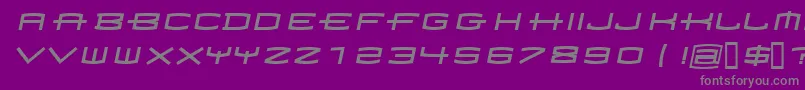 Fonte Homoarakhn – fontes cinzas em um fundo violeta