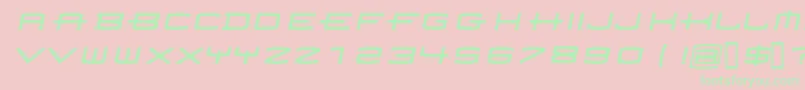 Homoarakhn Font – Green Fonts on Pink Background