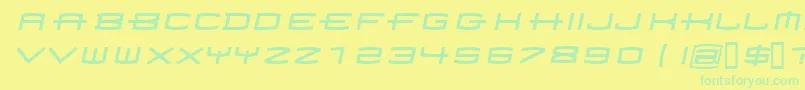 Homoarakhn Font – Green Fonts on Yellow Background