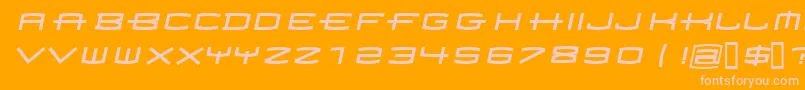 Homoarakhn Font – Pink Fonts on Orange Background