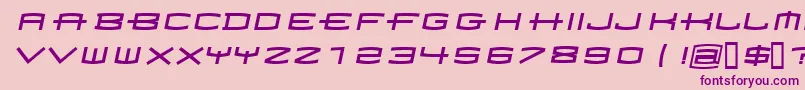 Homoarakhn Font – Purple Fonts on Pink Background