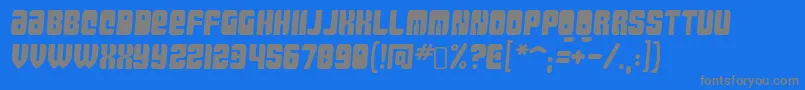 MassiveretaliationRegular Font – Gray Fonts on Blue Background