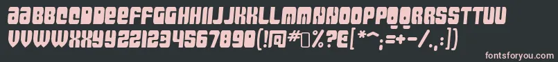 MassiveretaliationRegular Font – Pink Fonts on Black Background