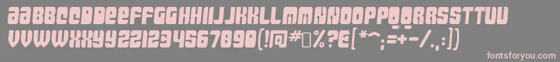 MassiveretaliationRegular Font – Pink Fonts on Gray Background