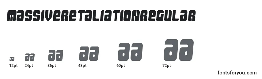 MassiveretaliationRegular Font Sizes