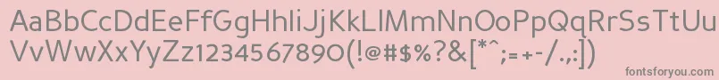 PerspectiveSans Font – Gray Fonts on Pink Background