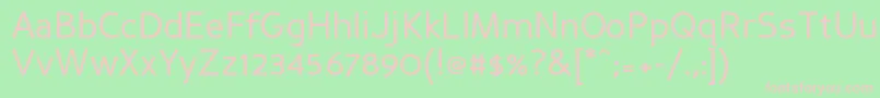 PerspectiveSans Font – Pink Fonts on Green Background