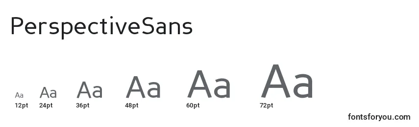 PerspectiveSans Font Sizes