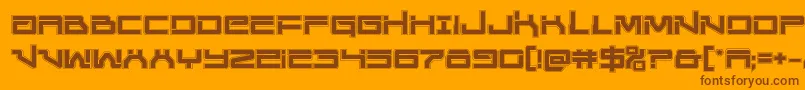 Unitedplanetsacad Font – Brown Fonts on Orange Background