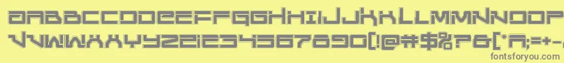 Unitedplanetsacad Font – Gray Fonts on Yellow Background