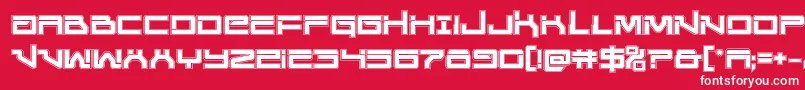 Unitedplanetsacad Font – White Fonts on Red Background