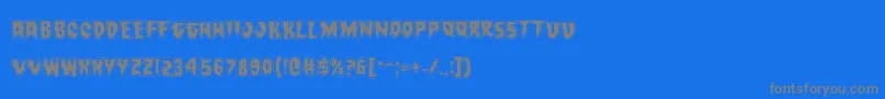 Countsuckulaacadフォントについての詳細 フォントCountsuckulaacad – 青い背景に灰色の文字