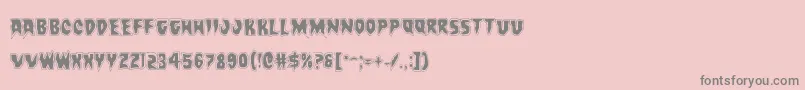 Countsuckulaacad Font – Gray Fonts on Pink Background